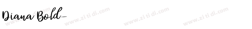 Diana Bold字体转换